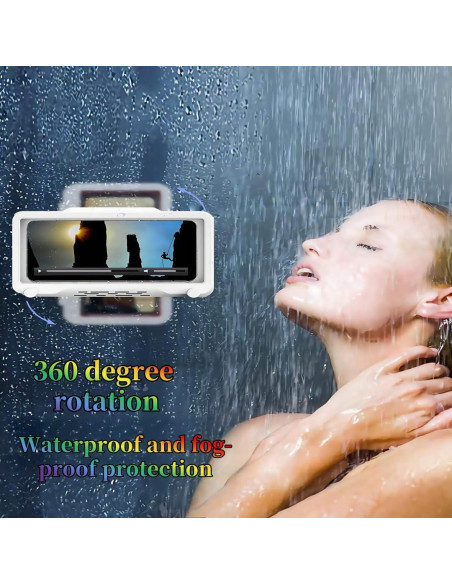 Soporte para Teléfono de Ducha Wuajia Ajustable 360 Impermeable