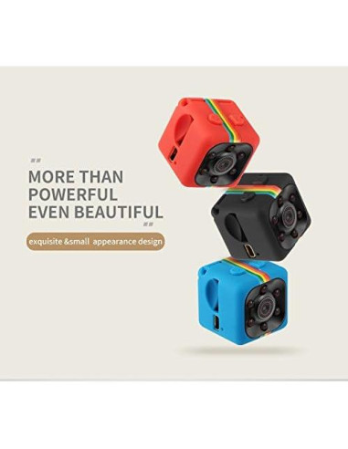 Cámara Mini SQ11 1080P HD con Visión Nocturna y Detección de Movimiento