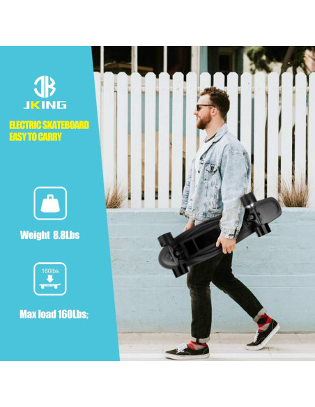 Patineta Eléctrica Longboard JKing 350W 20 km/h 8.4 km