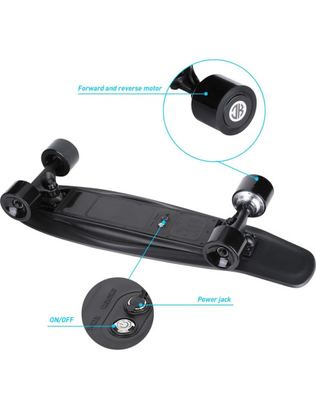 Patineta Eléctrica Longboard JKing 350W 20 km/h 8.4 km
