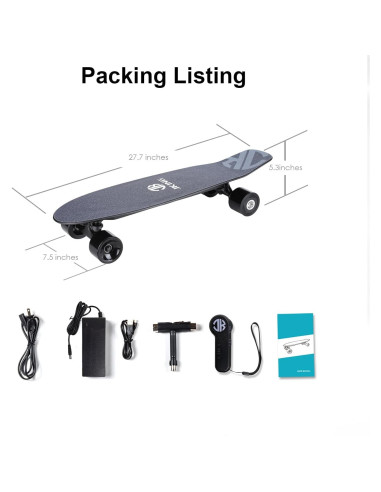 Patineta Eléctrica Longboard JKing 350W 20 km/h 8.4 km