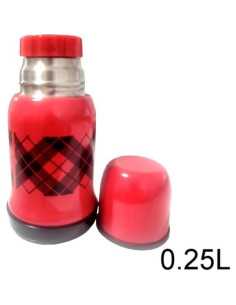 Termo Térmico Acero Inoxidable Genérico 0.25L Rojo 2