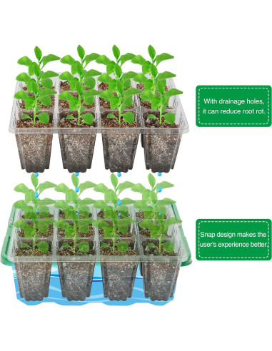 Kit de Inicio de Semillas Bonviee con Luz LED y Domos Ajustables