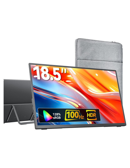 Monitor Portátil 18.5" Kksmart FHD 1080P 100Hz USB-C HDMI