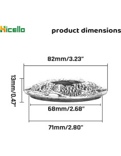 Toppers de Vela de Metal Hicello 3PCS Bronce Antiguo 8.2cm 2