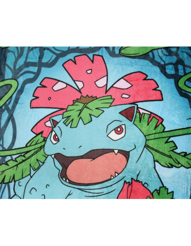 Manta de Lanzamiento Pokemon Bulbasaur 117x153cm Suave