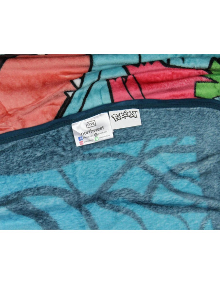 Manta de Lanzamiento Pokemon Bulbasaur 117x153cm Suave Manta de Lanzamiento Pokemon Bulbasaur 117x153cm Suave