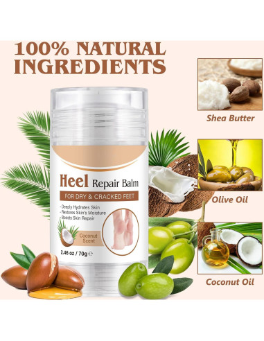 Bálsamo Hidratante para Talones Agrietados ChenYayun 70 ml Coco