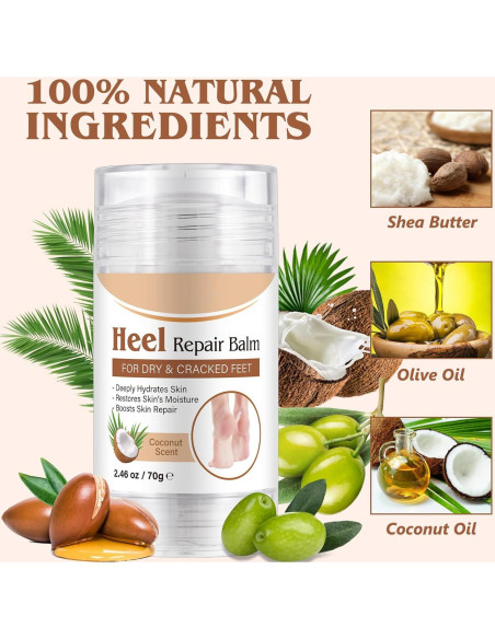 Bálsamo Hidratante para Talones Agrietados ChenYayun 70 ml Coco