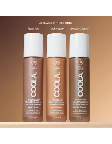 Hidratante Tinte Orgánico COOLA Rosilliance SPF 30 44 ml