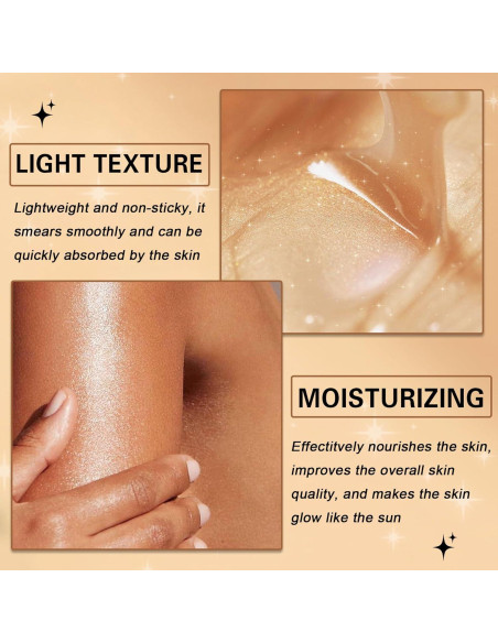 Aceite Bronceador QIUFSSE con Brillos y Coco SPF 45 109.8 ml