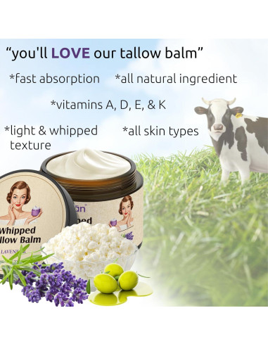 Bálsamo Hidratante de Grasa de Res DAIEME 113g Lavanda