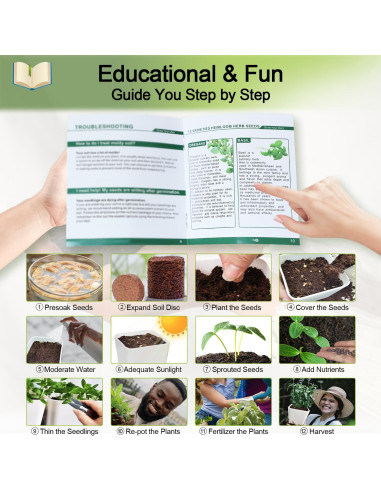 Kit de Jardín de Hierbas X M - 10 Variedades para Interior