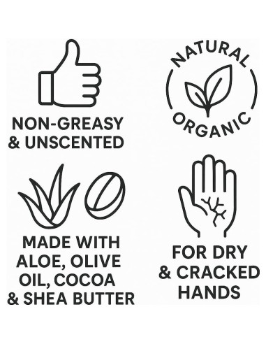 Crema de Manos Natural Farmhands 56.7g - Sin Fragancia, Rápida Absorción