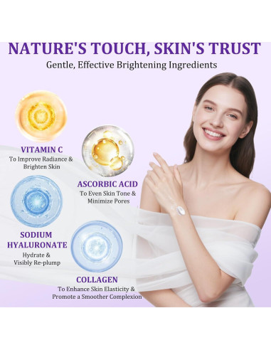 Crema Blanqueadora de Piel con Vitamina C 50ml - Aclara Manchas