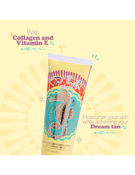 D'Luchi Autobronceador Crema Sin Sol 113.4 g - Colágeno y Vitamina E