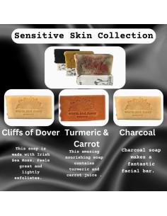 Set de 3 Jabones Naturales Hechos a Mano - Carbón, Cúrcuma y Zanahoria 2