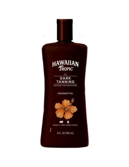 Aceite Bronceador Oscuro Hawaiian Tropic 8 oz x 2