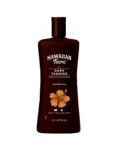 Aceite Bronceador Oscuro Hawaiian Tropic 8 oz x 2
