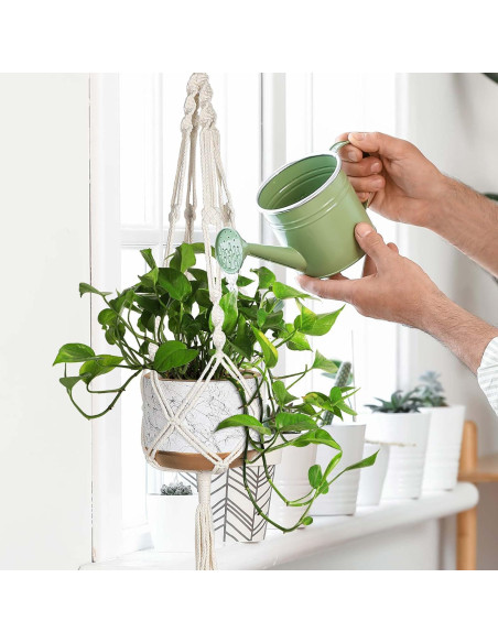 Colgador de Macramé MIPON para Plantas - 3 Tamaños, Marfil