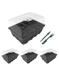 Kit de Inicio de Semillas Gardzen 3-Pack con Tapa Ajustable