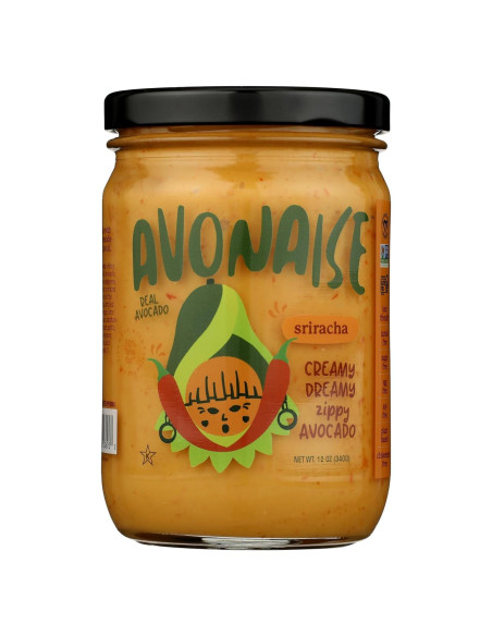Mayonesa Vegana de Aguacate con Pimienta Roja Avonais 340g