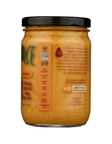 Mayonesa Vegana de Aguacate con Pimienta Roja Avonais 340g