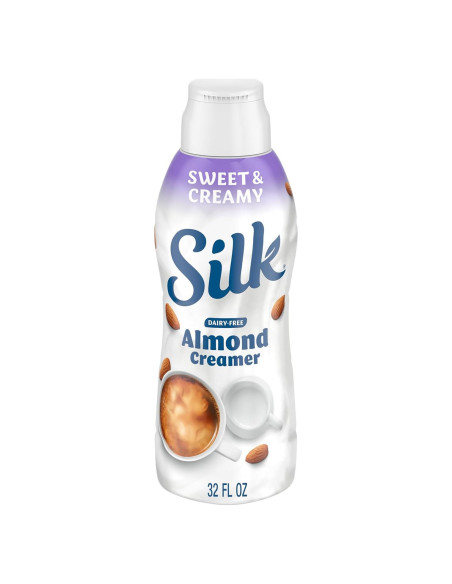 Crema de Almendra Silk 946 ml, Libre de Lácteos y Gluten
