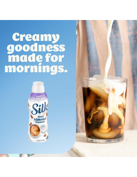 Crema de Almendra Silk 946 ml, Libre de Lácteos y Gluten