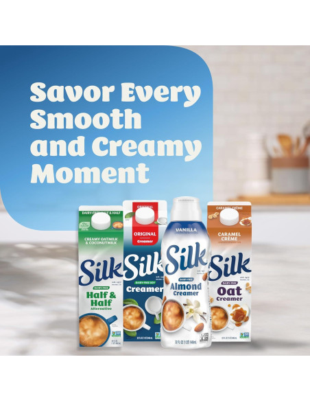 Crema de Almendra Silk 946 ml, Libre de Lácteos y Gluten