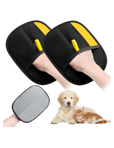 Guantes Quitapelos de Mascota 2 Pcs Eficientes Reutilizables