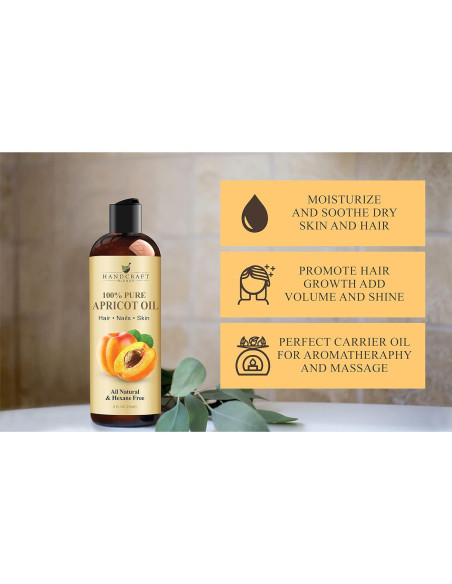 Aceite de Hueso de Albaricoque Handcraft Blends 236 ml - 100% Puro