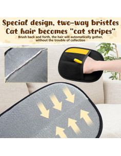 Guantes Quitapelos de Mascota 2 Pcs Eficientes Reutilizables 2