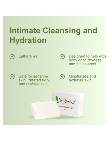 Jabón Natural para Limpieza Intima Se-Brásil 108g - Piel Sensible