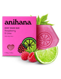 Jabón Corporal Hidratante Anihana 79.4g - Frambuesa y Lima