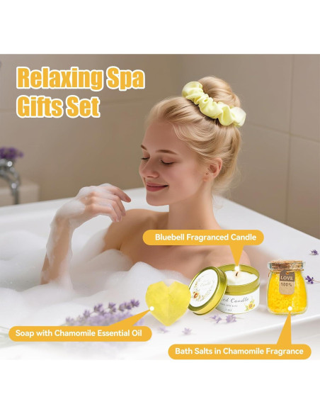 Set de Regalos de Spa Girasol AZ - 17 Piezas para Mujeres
