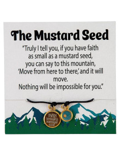 Pulseras de Fe de Semilla de Mostaza Fun Express - 12 Unidades