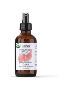Agua de Rosa Orgánica HBNO 120ml Spray Facial y Cabello