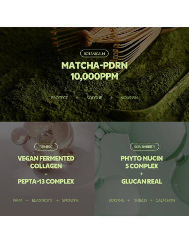 Crema Calmante de Matcha TIRTIR 50ml Hidratante 24H Piel Sensible