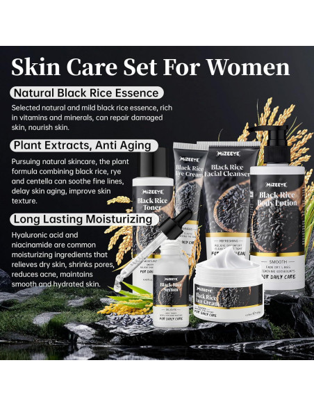 Conjunto de Cuidado de la Piel MIZEEYE 6 PZS Antienvejecimiento