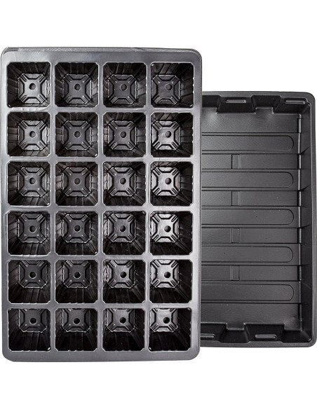 Bandejas de Cultivo LOVEDAY 24 Celdas con Dome de Humedad