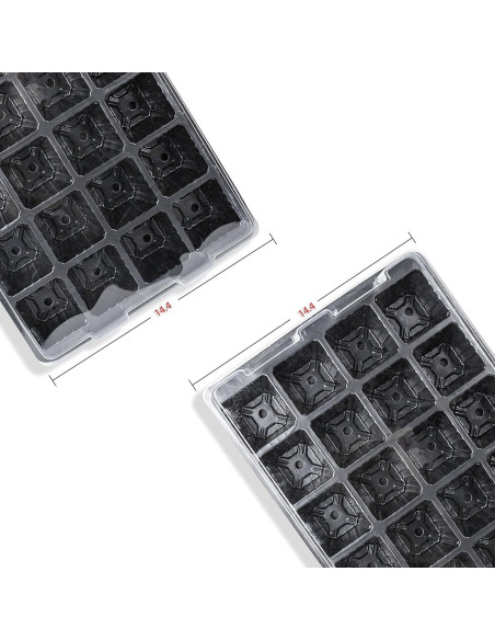 Bandejas de Cultivo LOVEDAY 24 Celdas con Dome de Humedad