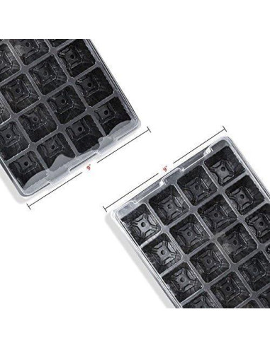 Bandejas de Cultivo LOVEDAY 24 Celdas con Dome de Humedad