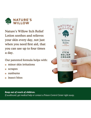 Loción Antipicazón Nature's Willow 226.8g - Natural