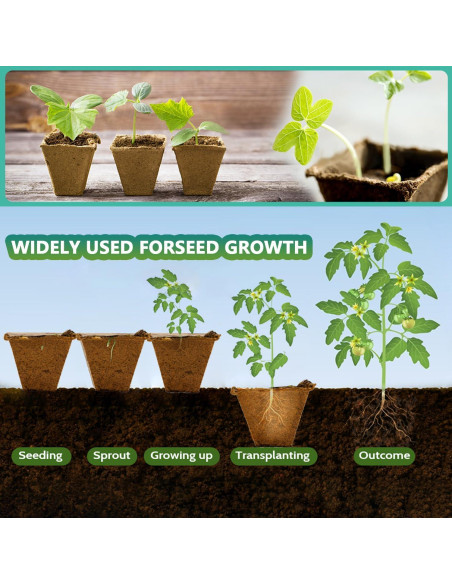 Bandeja de Inicio de Semillas Doubleggs 120 Celdas Biodegradables