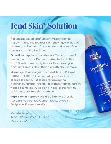 Tónico Post Afeitado Tend Skin 226.8 ml - Anti Bultos y Vello Encarnado