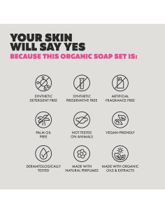 Set de 8 Jabones Orgánicos Skin Said Yes - Natural y Vegano 2