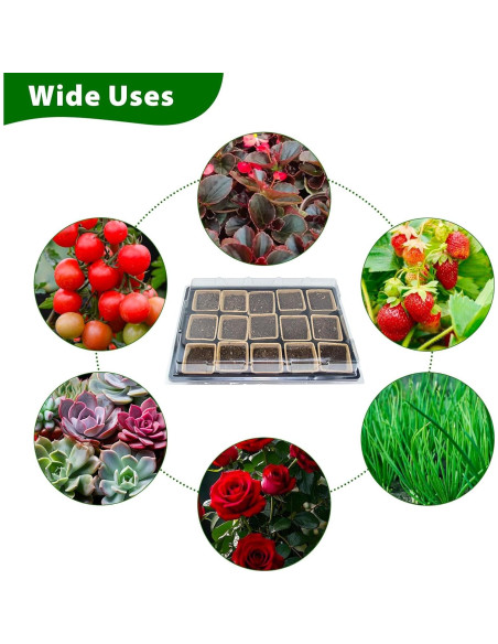 JOPY Kit de Bandejas para Iniciar Semillas 4 Piezas 120 Macetas