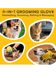 Guantes de Aseo Pawradise para Mascotas - Eliminador de Pelo 2