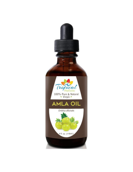 Aceite Amla 100% Puro Tropical Holistic 118 ml - Crecimiento Cabello y Barba